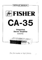 Fisher CA-35 - Service Manual 